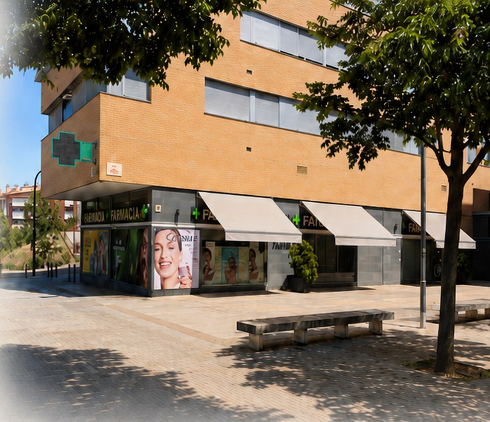 Fachada exterior de Farmacia Can Llong en Sabadell